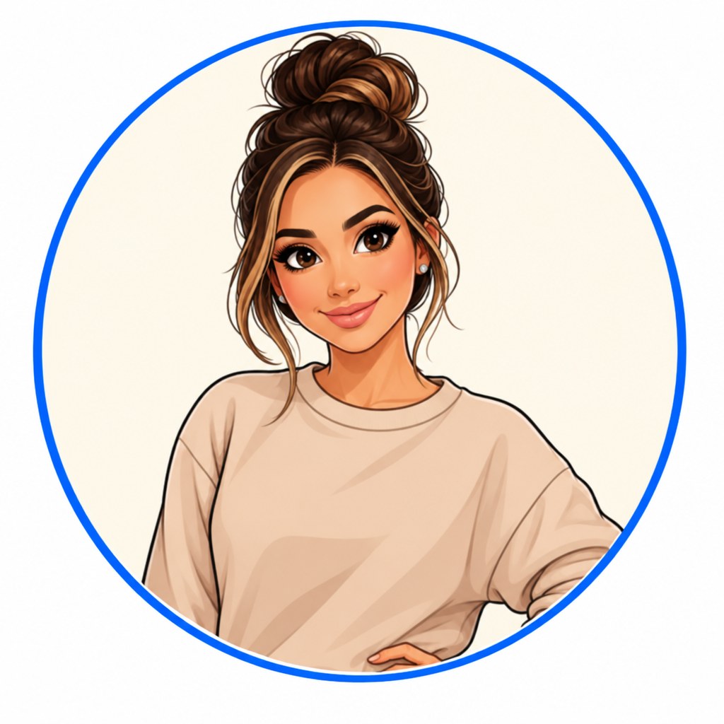 Generated illustrated portrait of Ellie Robinson.